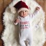 Personalised Baby's First Ever Christmas Babygrow, thumbnail 2 of 4