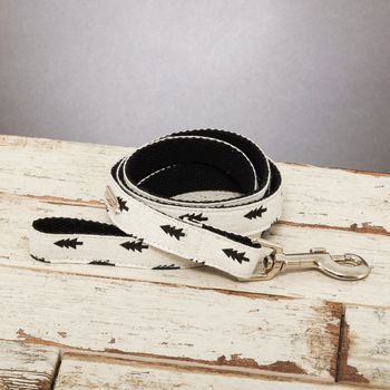 Christmas Black And White Tree Bow Tie And Lead Set, 6 of 7