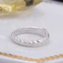 Sterling Silver Adjustable Hammered Ring, thumbnail 2 of 10