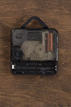 Crafted Luxury Industrial Wooden Wall Clock, 7 of 8