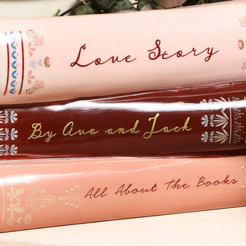 Personalised Ceramic Stack Of Books Planter, 2 of 4