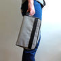Mens Grooming Washbag With Leather Trim Details, thumbnail 2 of 12