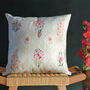 Les Indes Suman Floral Recycled Cotton Cushion Cover, thumbnail 2 of 5
