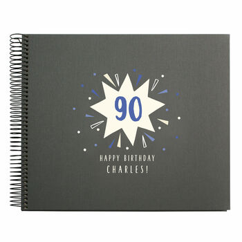 Personalised 90th Birthday Spiral Bound Book, 3 of 10