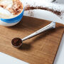 Personalised Metal Coffee Scoop And Clip, thumbnail 1 of 6