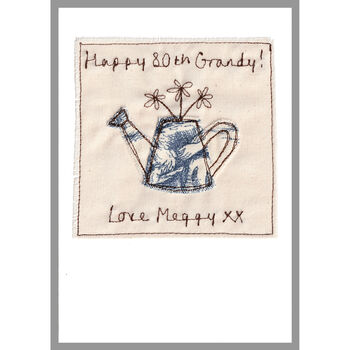Personalised Watering Can Birthday / Retirement Card, 2 of 10