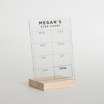 Personalised Step Count Sign, 3 of 5