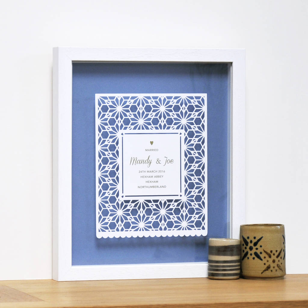 personalised wedding gift art by ant design gifts