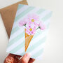 Pack Of Flower Ice Cream Greeting Cards, thumbnail 2 of 12
