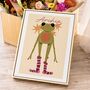 Happiest Frog | Personalised Art Print For Children, thumbnail 9 of 9