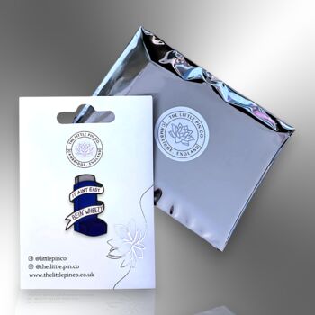 It Ain't Easy Bein' Wheezy Asthma Pump Inhaler Enamel Pin, 5 of 8