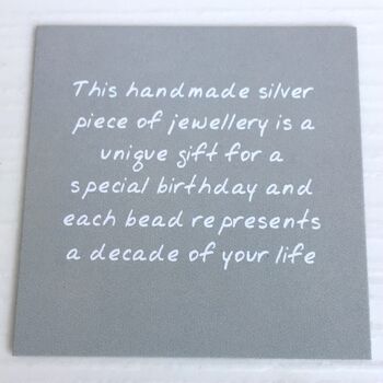 40th Birthday Silver Bead Earrings, 2 of 4