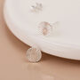 Sterling Silver Sunburst Circle Disc Stud Earrings – 5mm, thumbnail 8 of 9