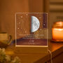 Personalised Moon Lamp Gift For Dad, Acrylic Night Light, thumbnail 4 of 5