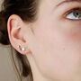 Sterling Silver, Gold And Rose Gold Star Ear Climbers, thumbnail 3 of 6