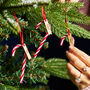 Personalised Christmas Candy Cane Decoration, thumbnail 3 of 6