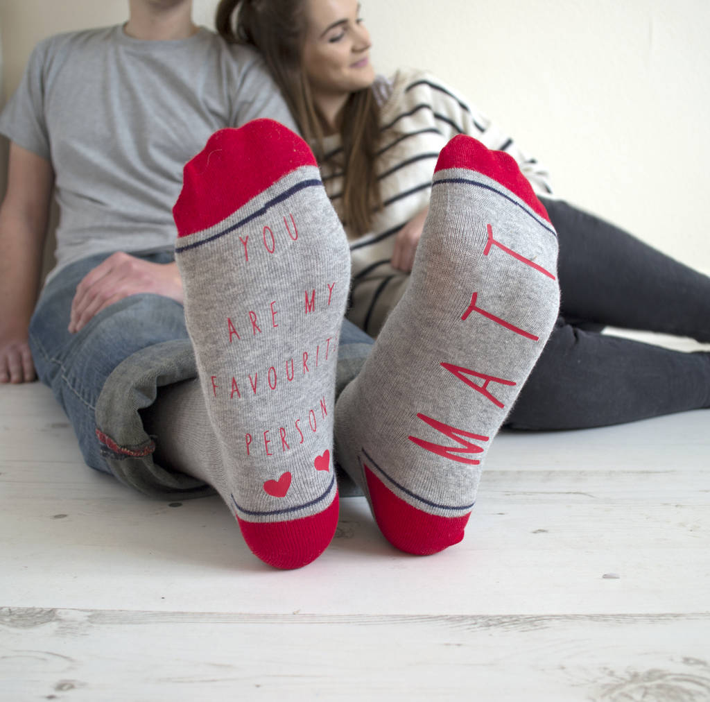 Personalised My Favourite Person T Socks By Solesmith
