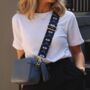 Black Egyptian Eye Bag Strap | Extra Long Crossbody Replacement Bag Strap, thumbnail 5 of 8