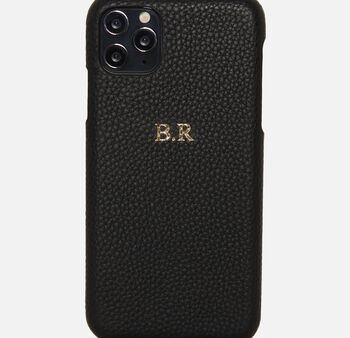 Personalised Stone Pebble Leather Phone Case, 5 of 8