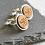 Personalised Wood Cufflinks – Wedding Or Anniversary Gift, thumbnail 1 of 6
