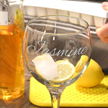 Elegantly Designed Personalised Gin Glass, 3 of 10
