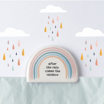 Just Smile 'After The Rain' Ceramic Rainbow Token, 2 of 8
