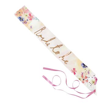 Hen Party Bride To Be Floral Paper Sash, 5 of 5