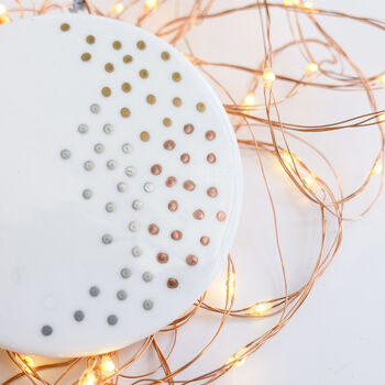 First Christmas As A Big Sister Personaised Ceramic Tree Decoration, 3 of 4