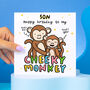 For My Cheely Monkey 'Son' Birthday Card, thumbnail 1 of 2