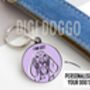 Basset Hound Outline ID Tag, thumbnail 2 of 4
