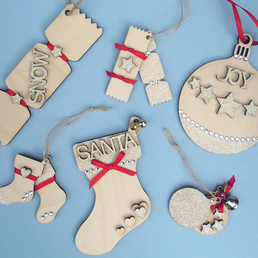 artcuts wooden craft kit christmas decorations by artcuts