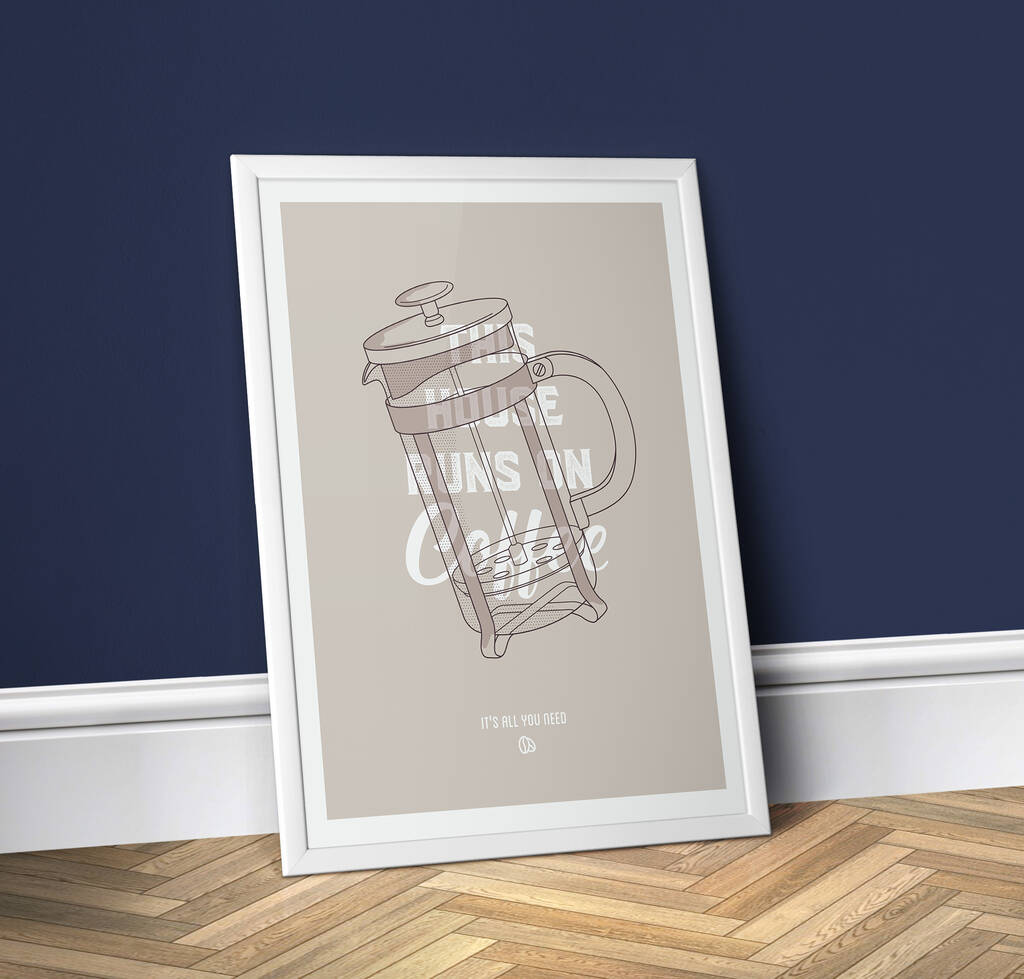 This House Runs On Coffee, Poster Print, 1 of 2
