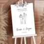 Cute Custom Wedding Welcome Sign/ Foam Board, thumbnail 1 of 5