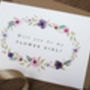 Personalised Flower Girl Card, thumbnail 2 of 3