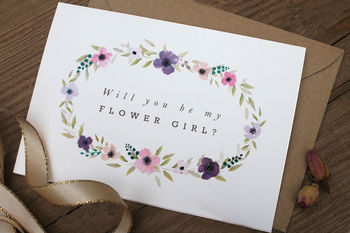 Personalised Flower Girl Card, 2 of 3