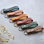 Personalised Leather Keyring For New Dads Mums And Grandparents, thumbnail 1 of 12