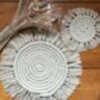 Round Macrame Placemat And Coaster, thumbnail 1 of 8