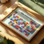 90's Footballers Periodic Table Art Print, thumbnail 1 of 12