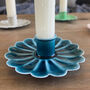 Enamel Flat Flower Candle Holder, thumbnail 3 of 5