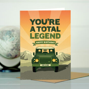 Land Rover Birthday Card For A Total Legend, 2 of 3