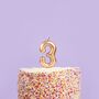 Gold Number Three Birthday Candle, thumbnail 1 of 2