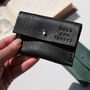Personalised Leather Purse With Welsh Design Detail, thumbnail 5 of 6