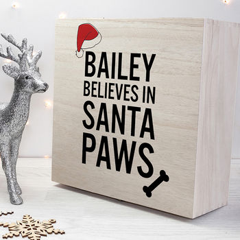 Personalised Pets Santa Paws Christmas Eve Box, 2 of 4