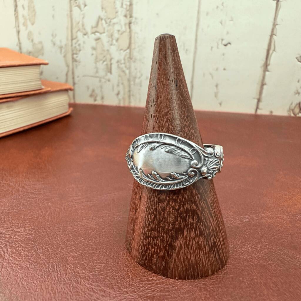 Antique Scroll Spoon Ring, 1 of 5