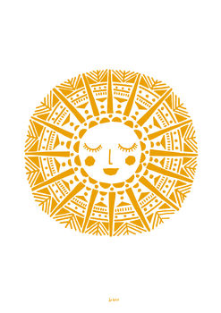 Maya Sun Art Print Framing Available, 3 of 3