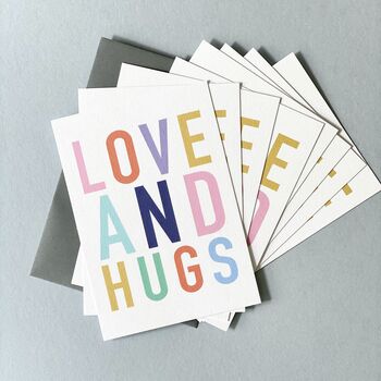 Love And Hugs Notecard Set, 2 of 2