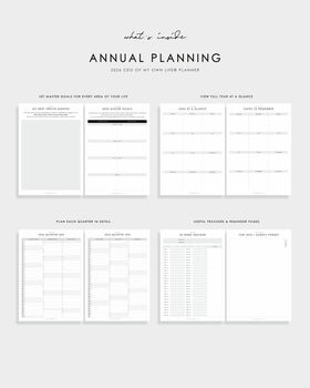 2026 Weekly Life Planner • Ceo Of My Own Life® • Black Vegan Leather, 8 of 9
