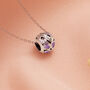 October Birthstone Necklace Sterling Silver Birthday Gift, thumbnail 1 of 5