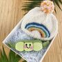 Handmade Set Rainbow Hat And Peapod Fair Trade Toy Gift Set, thumbnail 1 of 2