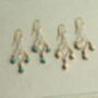 Freshwater Pearl Gold Chandelier Earrings, thumbnail 5 of 5